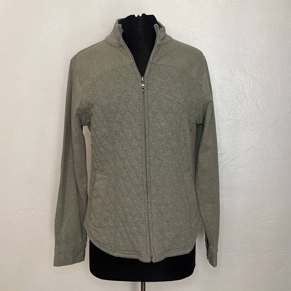 Aventura ORGANIC COTTON Light Green Full Zip Jacket Size Large